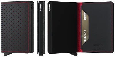 Secrid Card case, Slimwallet Perforated series Black-Red  