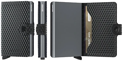 Secrid Card case, Miniwallet Cubic series Black-Titanium