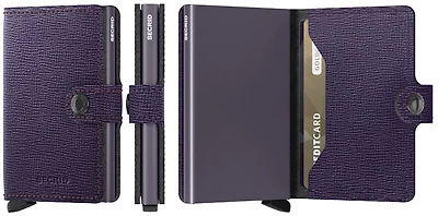 Porte-cartes Secrid, série Miniwallet Crisple Mauve