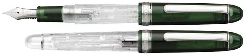 Platinum Fountain pen, 3776 Century Fuji Limited Edition series Green - Fuji Unkei Kasumi
