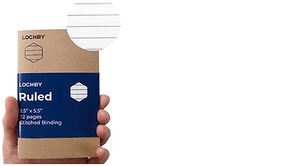 Lochby Notebook refill, Accessories series White (Ruled)