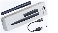 Stylo digital Lamy, série Safari Note + Bleu-noir (Steel black)