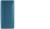 Étui pour stylo DiLoro, série Zippered Leather Pen Holder (3-4 pens) Bleu sololio