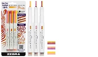 Surligneurs Zebra, série Mildliner Mix (Paquet de 3: Couleurs chaudes)