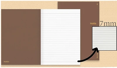 Wearingeul Notebook (A5), Nobile series Brown (Lined, 148mm x 210mm)