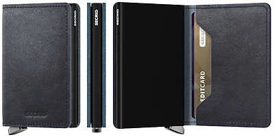 Porte-cartes Secrid, série Premium Slimwallet Marine (Basco Navy)