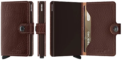 Secrid Card case, Miniwallet Veg series Dark brown (Espresso-Brown)
