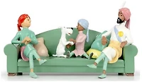 Figurine Tintin, série Décorations Tintin & Milou - La scène du canapé