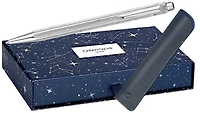 Caran d'Ache Ballpoint pen & pouch set, Ecridor Cosmic Blue Special Edition series - Platinum