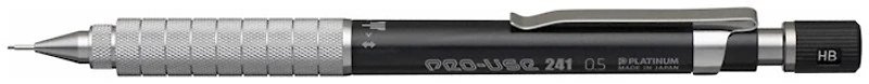 Platinum Mechanical pencil, PRO-USE 241 series Black (0.5mm)