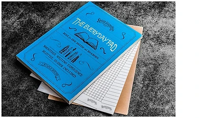 Galen Leather Co. Notepad (A5), The EveryDay Pad series Blue (White-Blank)