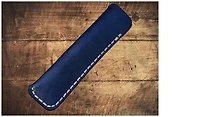 Étui pour stylo Galen Leather Co., série Leather Single Pen Case Bleu marine  