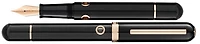Stylo plume Nahvalur, série Nautilus Cephalopod Noir PGT (Pointe acier inoxydable)