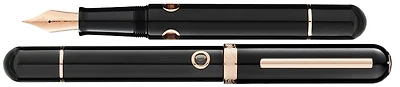 Nahvalur Fountain pen, Nautilus series Cephalopod Black PGT (14kt nib)