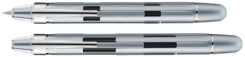 Stylo plume Nahvalur, série Eclipse Pure Argent