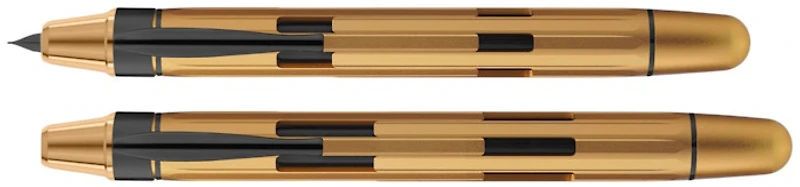 Stylo plume Nahvalur, série Eclipse Électrum