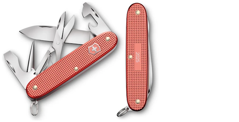 Couteau Victorinox, série Édition Limitée Alox 2025 Rouge minéral (Pioneer X)