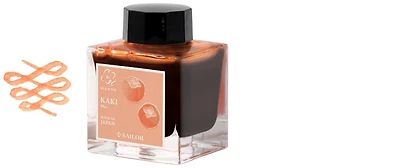 Bouteille d'encre Sailor, série Édition Limitée Manyo Encre Kaki - 50ml   