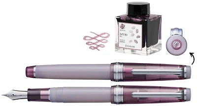 Ensemble stylo plume Sailor, série Édition Limitée Pro Gear Slim Manyo No.3 Red Bean