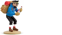 Figurine Tintin, série Décorations Haddock avec bouteille vide