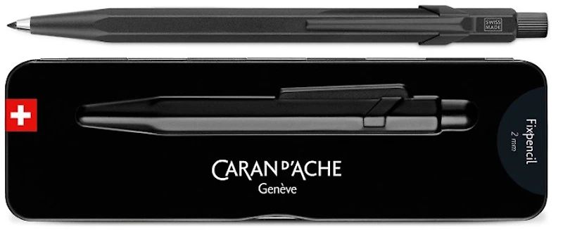 Porte mine Caran d'Ache, série Fixpencil Black Code - Noir (2mm)