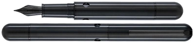 Nahvalur Fountain pen, Nautilus Ti Black series (14kt nib)