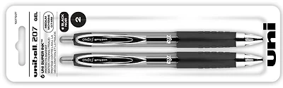 Uni-Ball Ballpoint pen, Signo RT 207 serie Black ink (2 on Blister card)