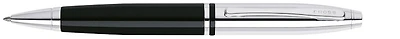Stylo bille Cross, série Calais Noir/Chrome 
