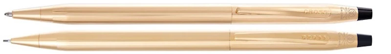Ensemble stylo bille & porte mine (0.7mm) Cross, série Classic Century Or 23kt