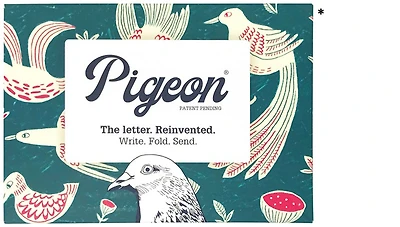 Pigeon Writing paper/Envelope, Correspondence series Fig & Feather (Pack of 6)