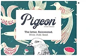 Pigeon Writing paper/Envelope, Correspondence series Fig & Feather (Pack of 6)