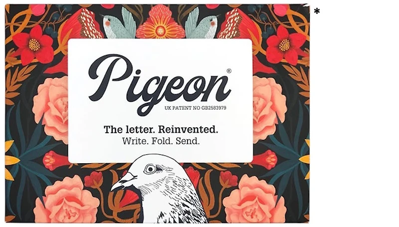 Papier à lettre/Enveloppe Pigeon, série Correspondance Bright & Beautiful (Paquet de 6)