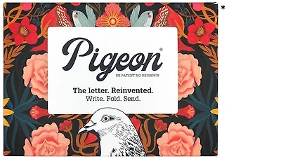 Papier à lettre/Enveloppe Pigeon, série Correspondance Bright & Beautiful (Paquet de 6)