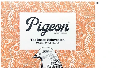 Papier à lettre/Enveloppe Pigeon, série Correspondance Nature Study (Paquet de 6)