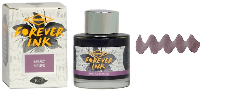 Bouteille d'encre Diamine, série Forever Encre Smoky Mauve (50ml)