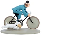 Figurine Tintin, série Décorations Tintin à bicyclette (Édition Spéciale)