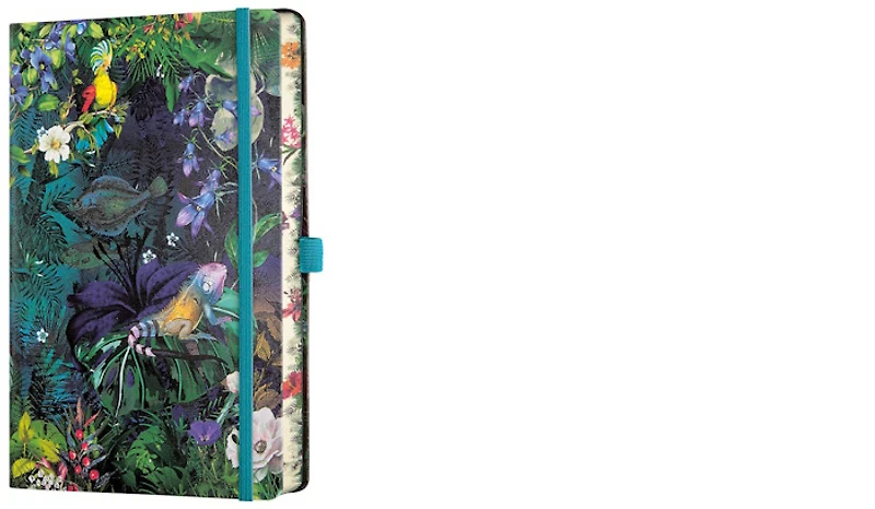Castelli Notebook (A5), Eden series Lily (Ruled, rigid cover)