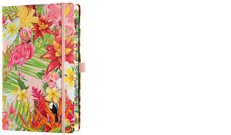 Castelli Notebook (A5), Eden series Flamingo (Ruled, rigid cover)