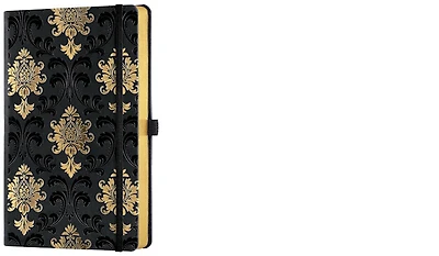 Castelli Notebook (A5), Gold series Baroque (Ruled, rigid cover)