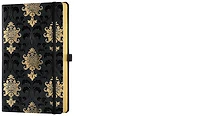 Castelli Notebook (A5), Gold series Baroque (Ruled, rigid cover)
