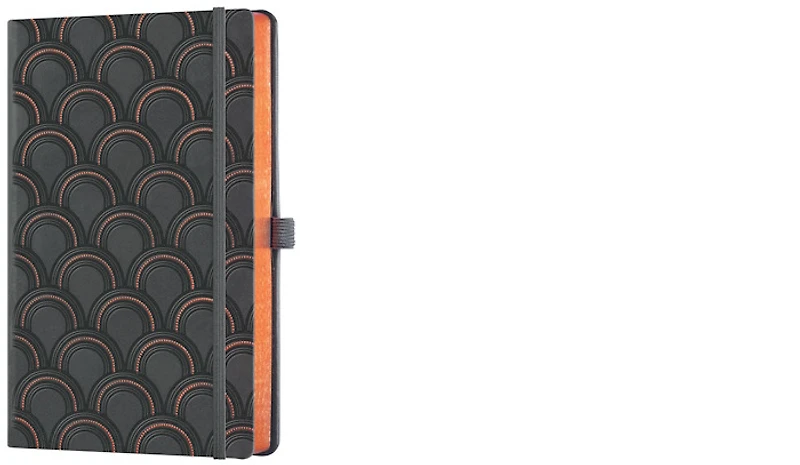 Castelli Notebook (A5), Copper series Art Deco (Ruled, rigid cover)