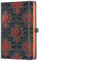 Carnet de notes (A5) Castelli, série Cuivré - Baroque (Ligné, couverture rigide)