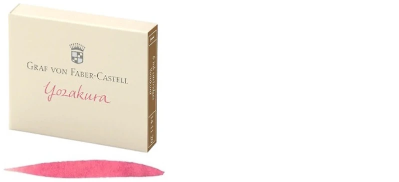 Cartouche d'encre Faber-Castell, Graf von, série Encre GvFC Luxury Encre Rose - Yozakura