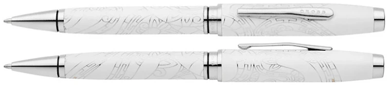 Stylo bille Cross, série Coventry Zodiac 2025 Year of the Snake Blanc perle CT