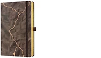Castelli Notebook (A5), Wabi Sabi series Lightning (Ruled, rigid cover)