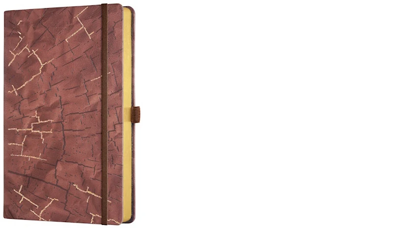 Castelli Notebook (A5), Wabi Sabi series Bark (Ruled, rigid cover)