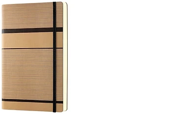 Carnet de notes (A5) Castelli, série Tatami Beige Cappuccino (Ligné, couverture souple)