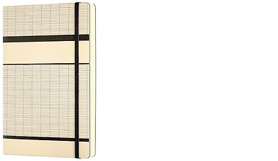 Carnet de notes (A5) Castelli, série Tatami Blanc Latté (Ligné, couverture souple)