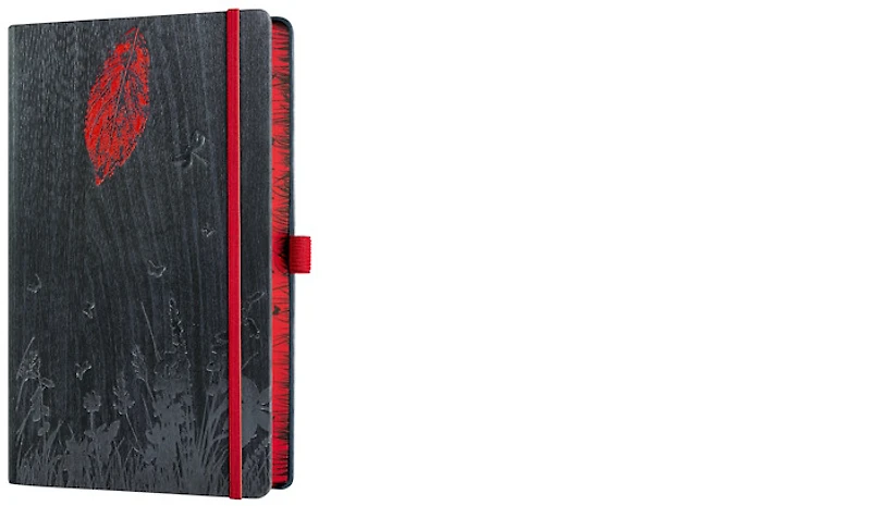 Castelli Notebook (A5), Foresta series Leaf (Ruled, rigid cover)