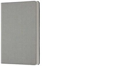 Carnet de notes (A5) Castelli, série Harris Gris huître (Ligné, couverture flexible)